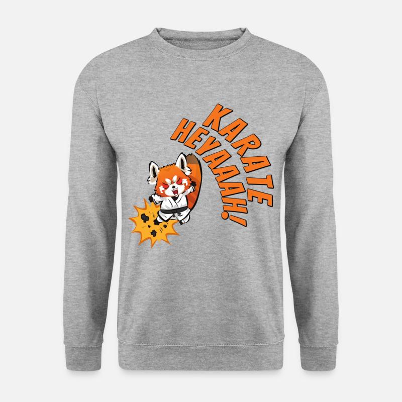 Karate. Heyaaah! - Unisex Pullover - Weißgrau meliert