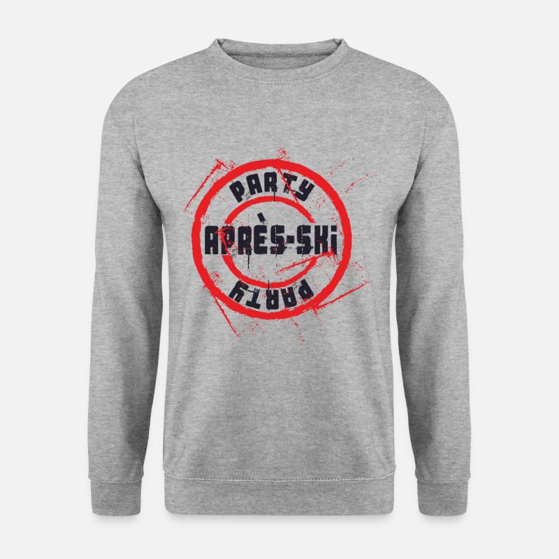 Apres Ski Party - Unisex Pullover - Weißgrau meliert