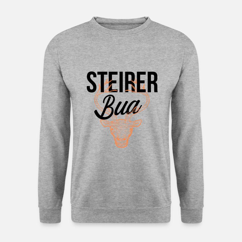 Steiermark - Unisex Pullover - Weißgrau meliert