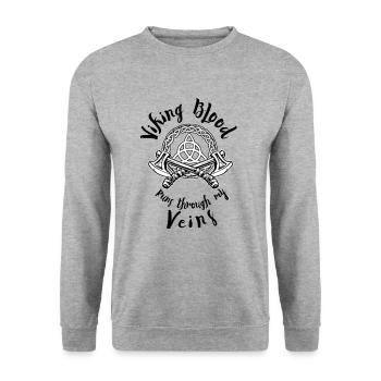 Viking - Sweat-shirt Unisexe - gris chiné - Devant - Alina (178cm) & Michal (187cm)