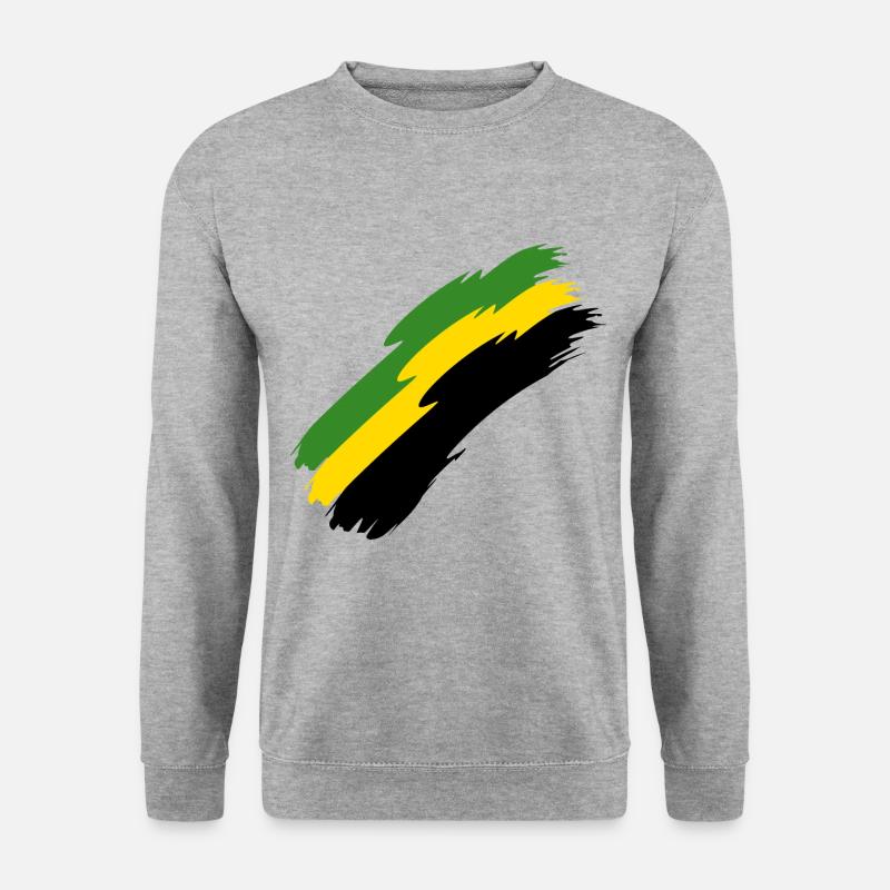 Jamaika - Unisex Pullover - Weißgrau meliert