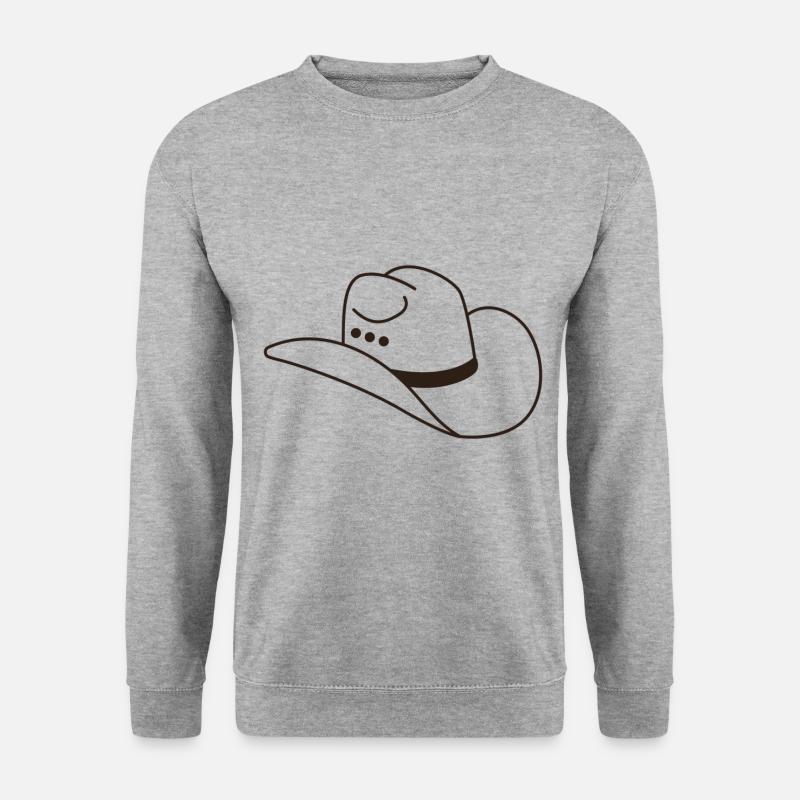 Cowboy Hat - Unisex Sweatshirt - salt & pepper