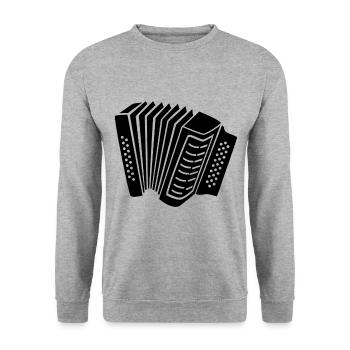 Accordion - Unisex Sweatshirt - salt & pepper - Front - Alina (178cm) & Michal (187cm)