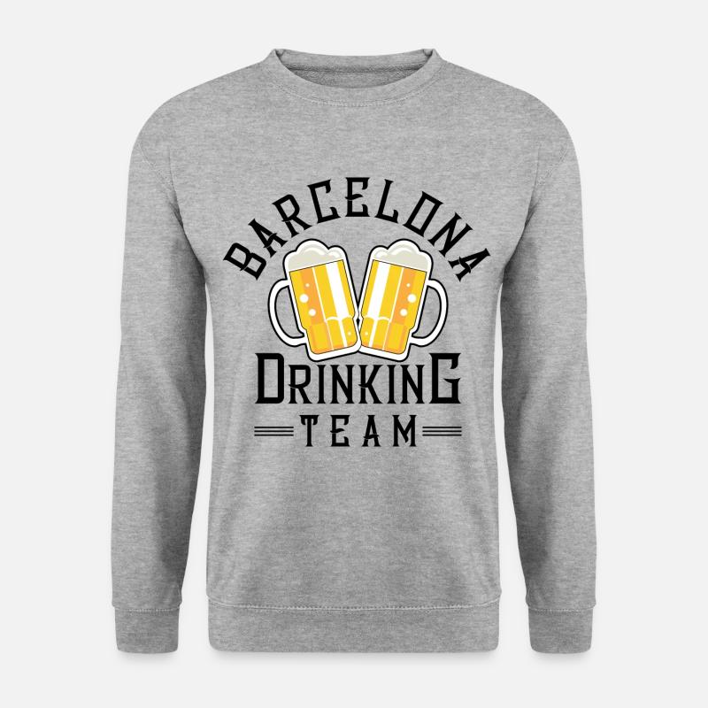 Équipe de boisson de Barcelone - Sweat-shirt Unisexe - gris chiné