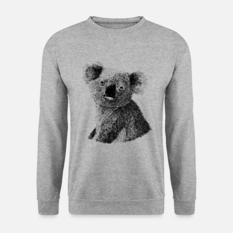 Koala Australia - Unisex Pullover - Weißgrau meliert