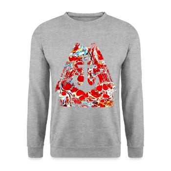 anchor e 251 - Unisex Sweatshirt - salt & pepper - Front - Alina (178cm) & Michal (187cm)