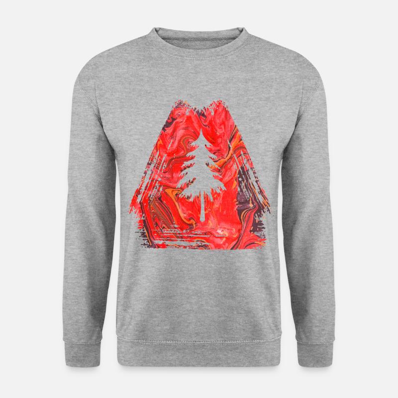 tanne e 13 - Unisex Pullover - Weißgrau meliert
