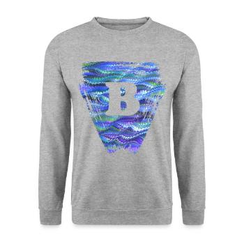 Triangle E 103 B - Sweat-shirt Unisexe - gris chiné - Devant - Alina (178cm) & Michal (187cm)