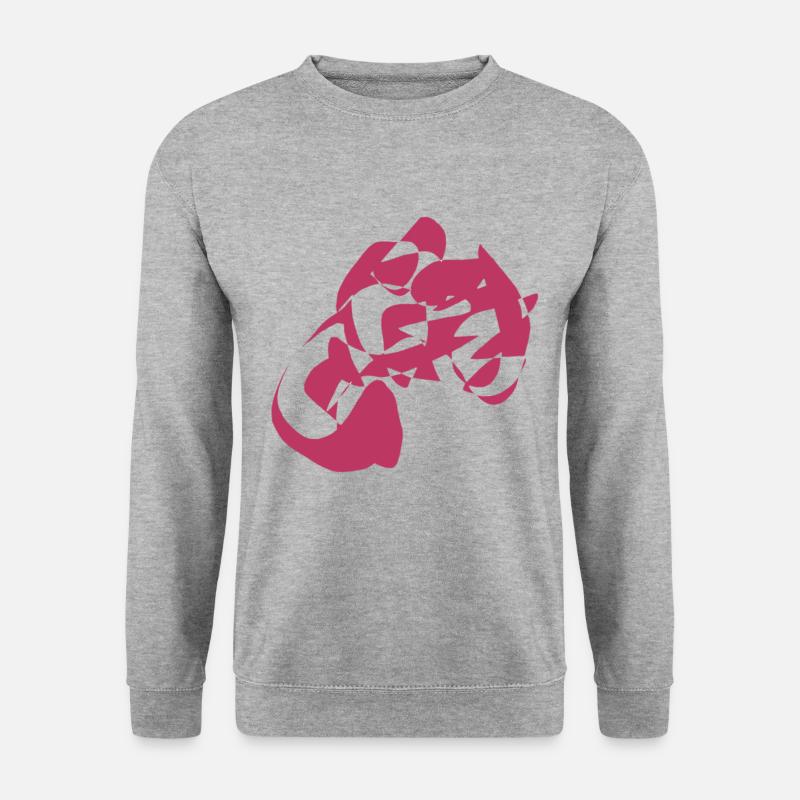 Chok - Unisex Pullover - Weißgrau meliert
