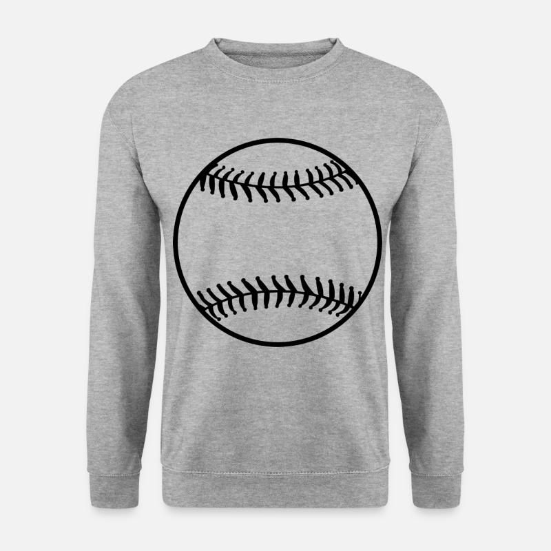 Baseball - Unisex Pullover - Weißgrau meliert