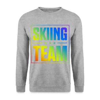 Équipe de ski - Sweat-shirt Unisexe - gris chiné - Devant - Alina (178cm) & Michal (187cm)