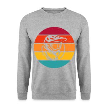Femmes Hommes Cyclisme Cyclisme VTT - Sweat-shirt Unisexe - gris chiné - Devant - Alina (178cm) & Michal (187cm)