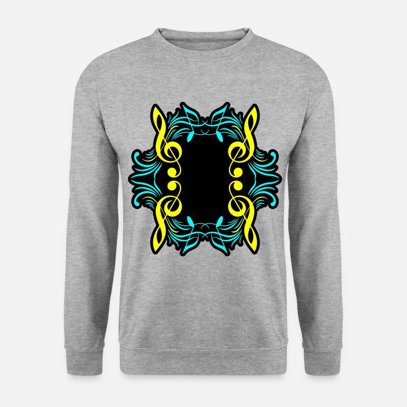 Music notes symbol clef - Unisex Sweatshirt - salt & pepper