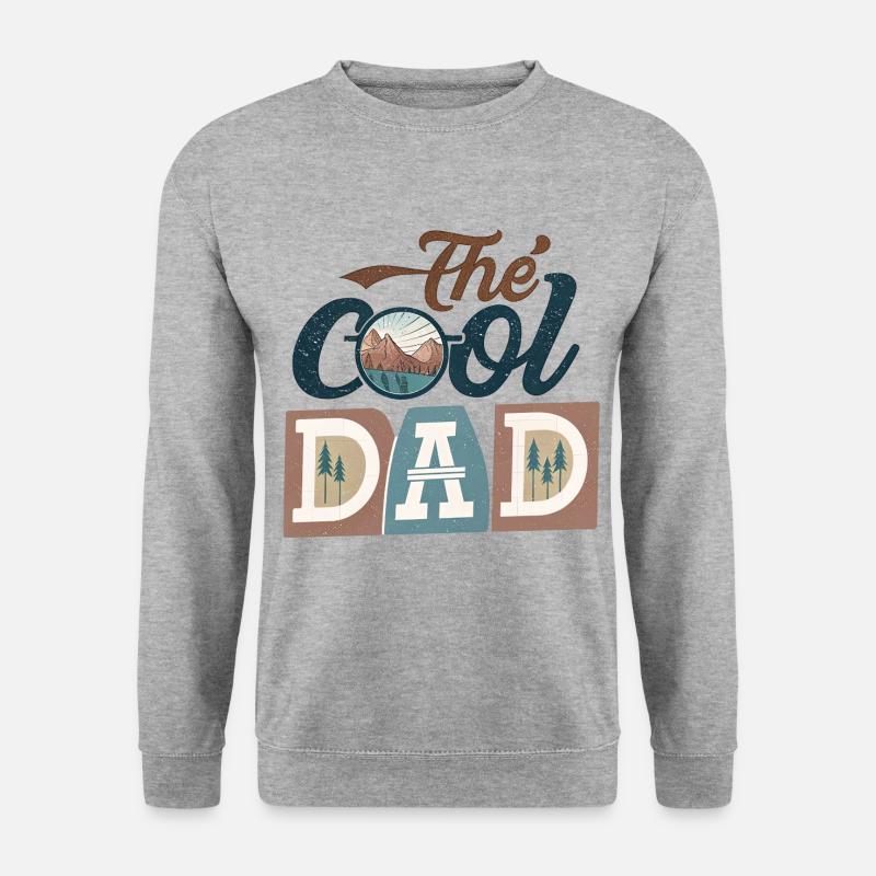 The Cool Dad - Unisex Pullover - Weißgrau meliert