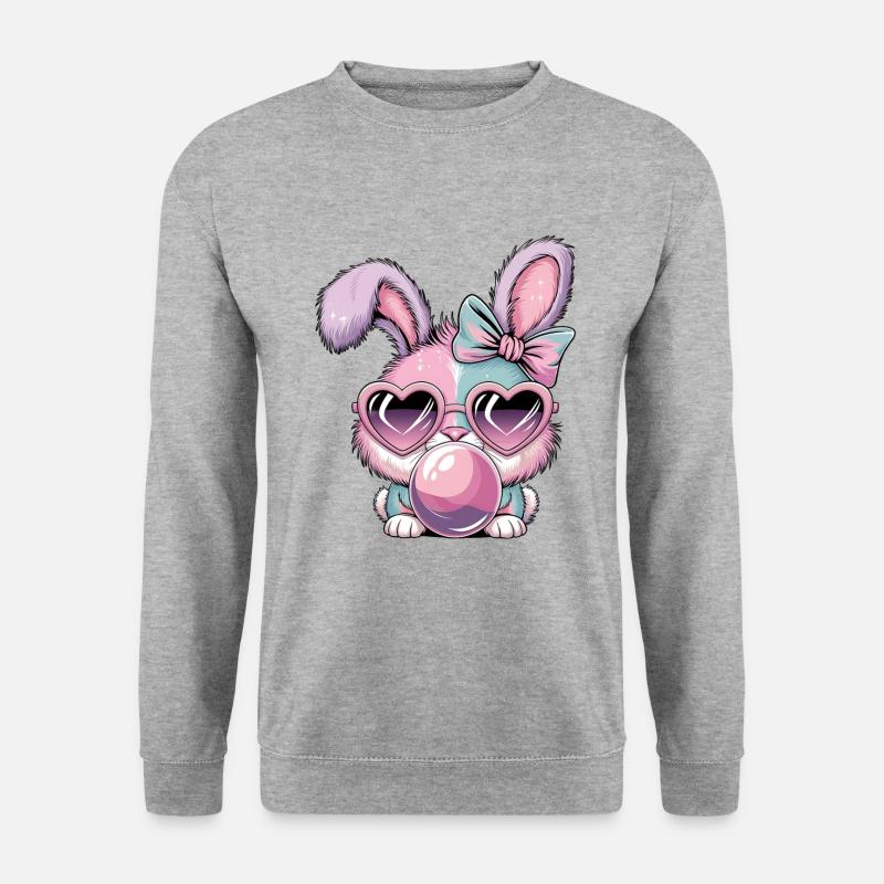 Bunny Easter Bunny Chewing Gum - Unisex Sweatshirt - salt & pepper