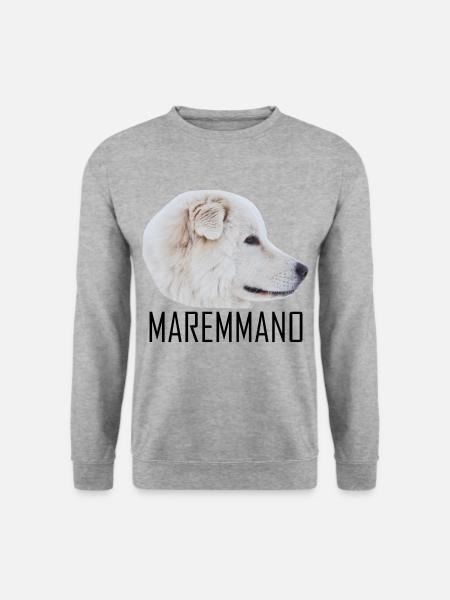 MAREMMANO ABRUZZESE - Unisex Sweatshirt - salt & pepper