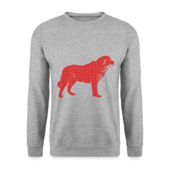 Pastore Maremmano Abruzzese Herd Protection Gifts - Unisex Sweatshirt - salt & pepper - Front - Alina (178cm) & Michal (187cm)