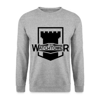 Jehovah's Witnesses Watchtower Magazine Religion - Unisex Sweatshirt - salt & pepper - Front - Alina (178cm) & Michal (187cm)