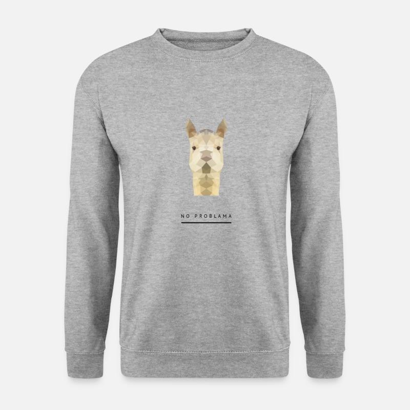 No Problama - Unisex Pullover - Weißgrau meliert