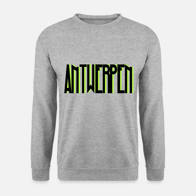 Antwerpen - Unisex Pullover - Weißgrau meliert