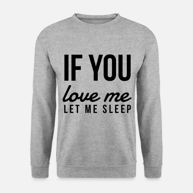 Sommeil Drôle Dire Matin Cadeaux - Sweat-shirt Unisexe - gris chiné