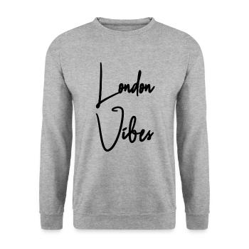 London Vibes - Sweat-shirt Unisexe - gris chiné - Devant - Alina (178cm) & Michal (187cm)