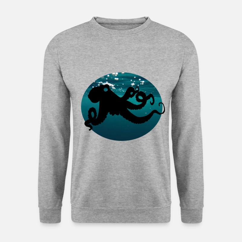 Tentacle octopus - Unisex Sweatshirt - salt & pepper
