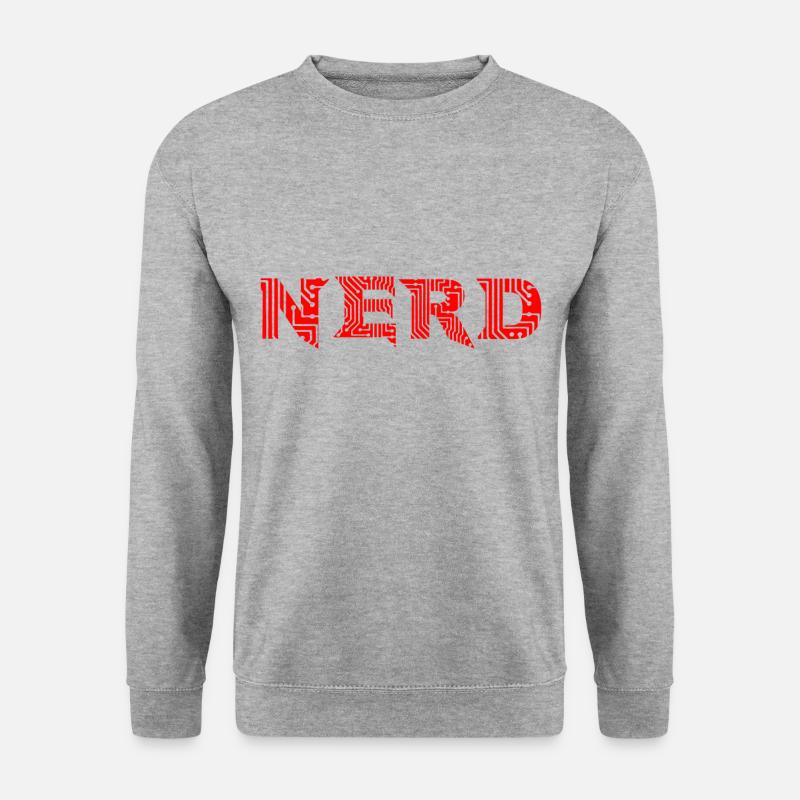 Computer Nerd - Unisex Pullover - Weißgrau meliert