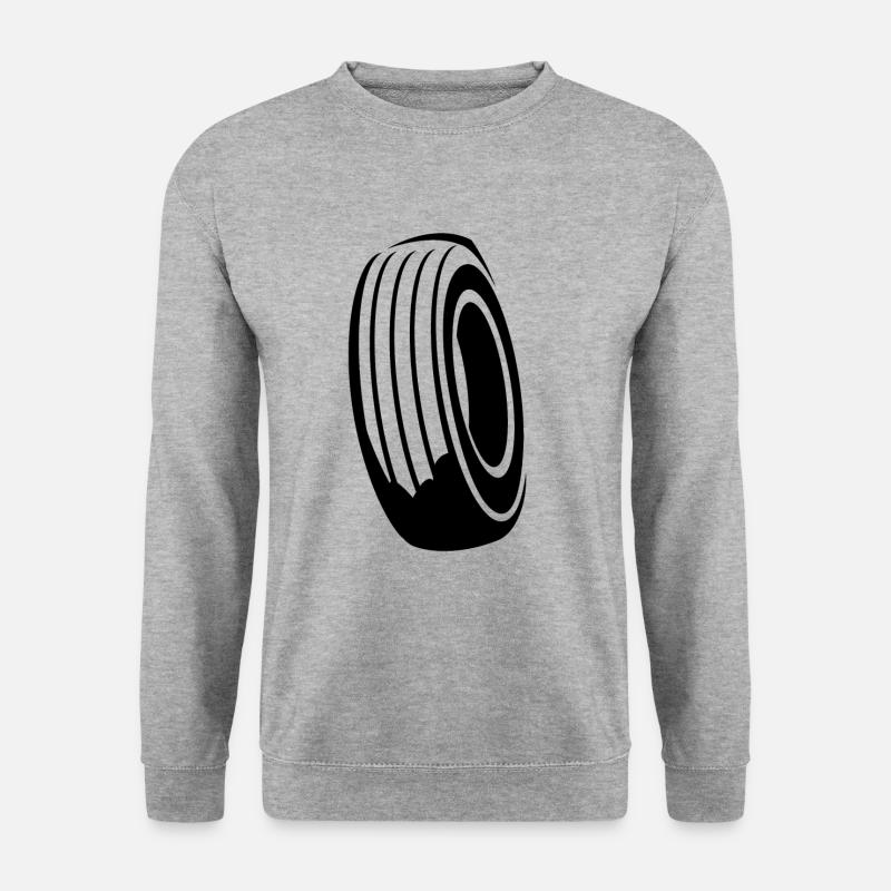 Reifen - Unisex Pullover - Weißgrau meliert
