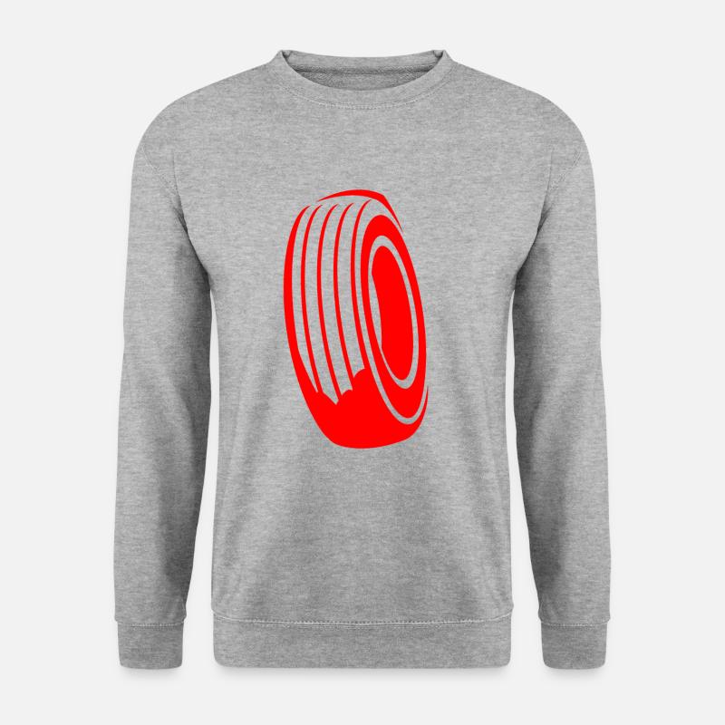 Reifen - Unisex Pullover - Weißgrau meliert
