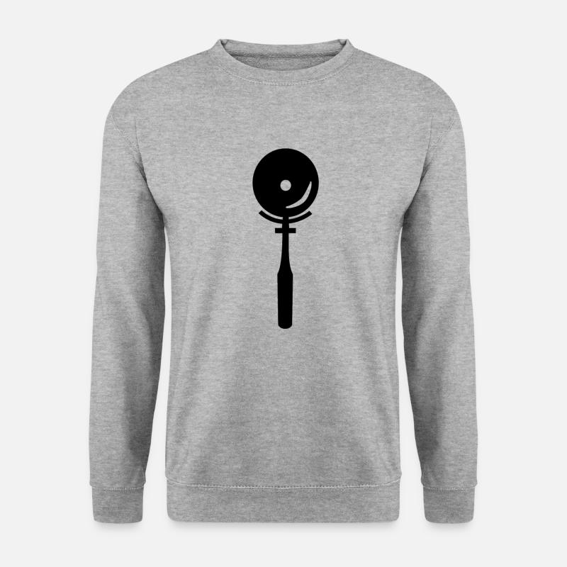 Pizzaschneider - Unisex Pullover - Weißgrau meliert