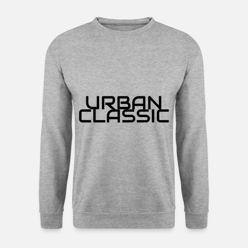 URBAN CLASSIC - Unisex Pullover - Weißgrau meliert