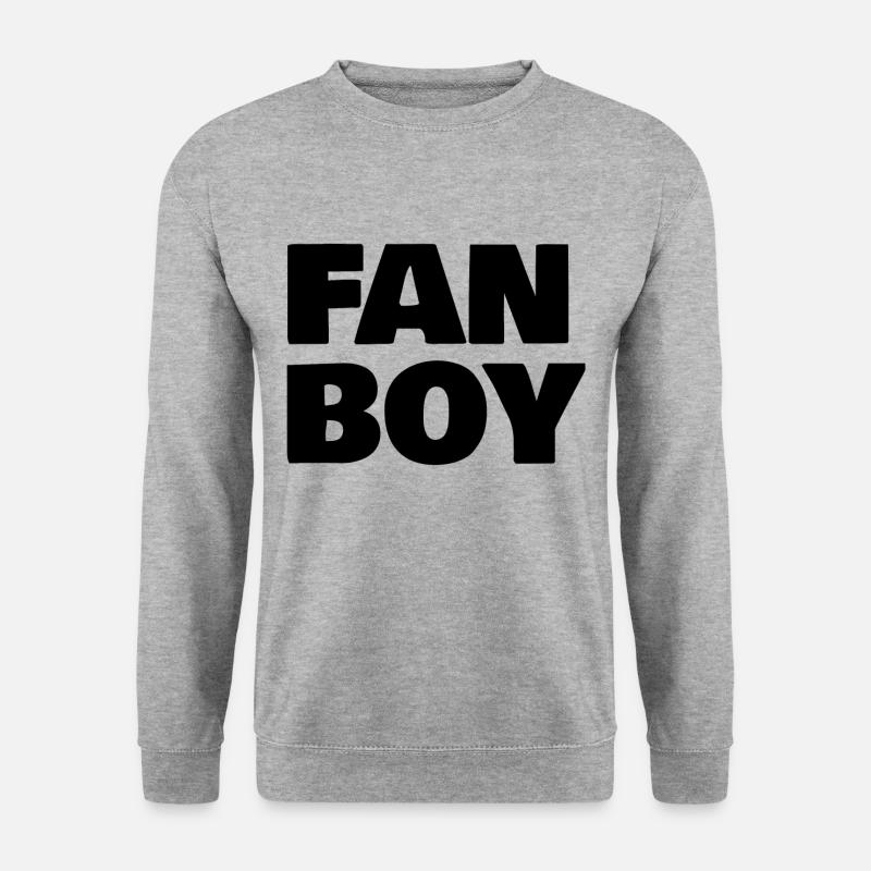 Fan Boy - Unisex Pullover - Weißgrau meliert