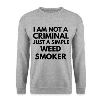 Les phrases de la drogue - Sweat-shirt Unisexe - gris chiné - Devant - Alina (178cm) & Michal (187cm)