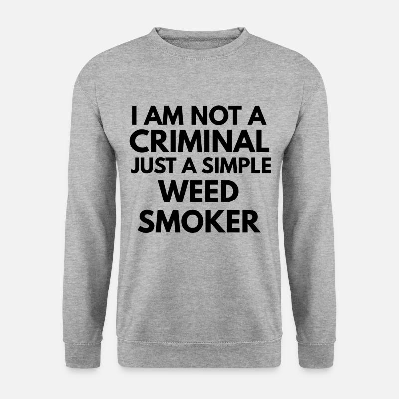 Kiffer Sprüche - Unisex Pullover - Weißgrau meliert