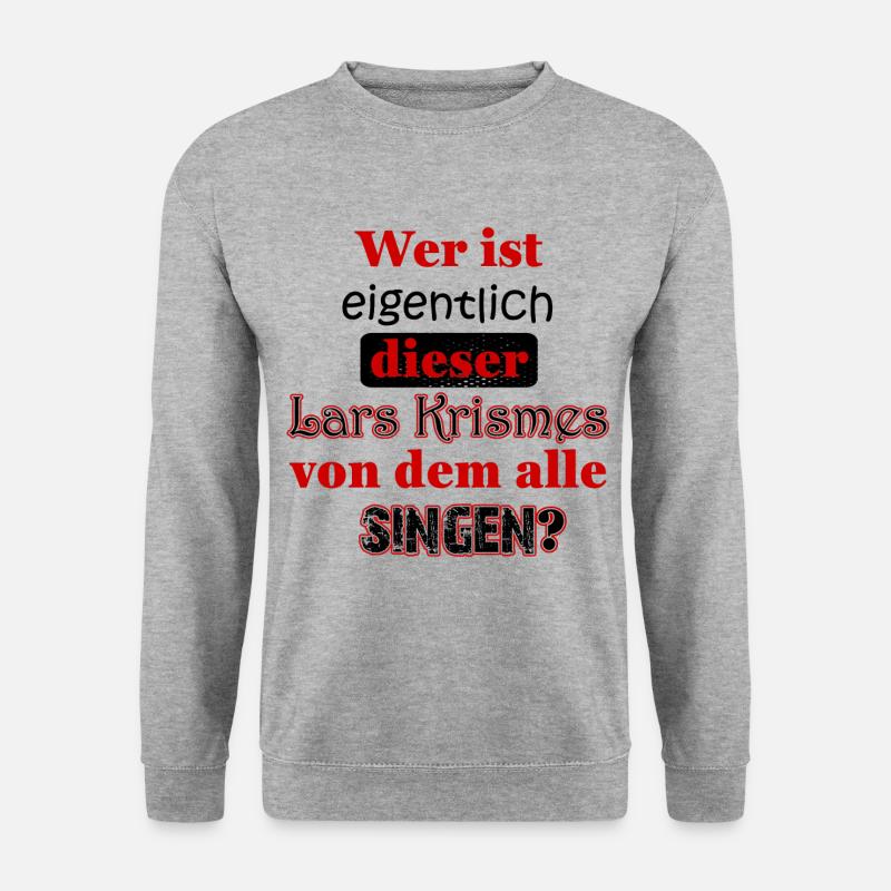 Weihnachten Last Christmas - Lustige Sprüche - Unisex Pullover - Weißgrau meliert