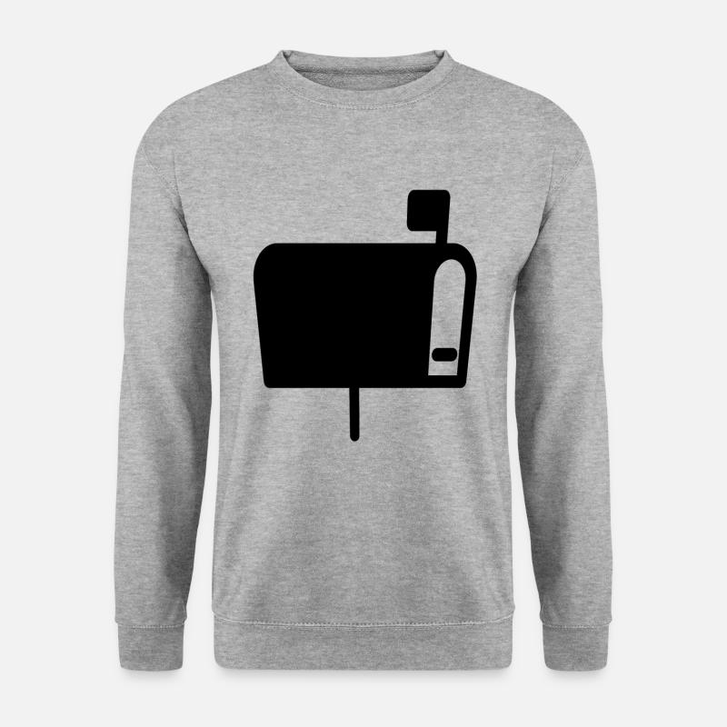 Briefkasten - Unisex Pullover - Weißgrau meliert