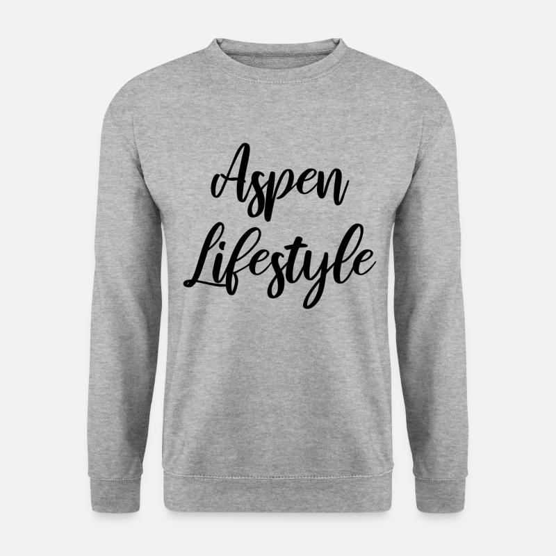 Aspen Lifestyle - Unisex Pullover - Weißgrau meliert