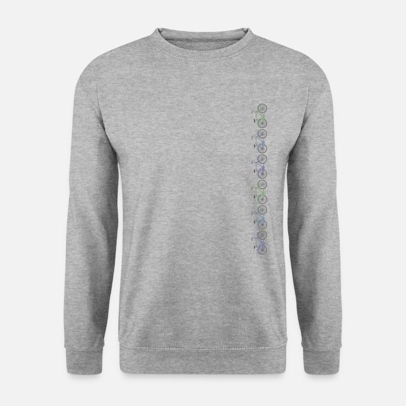 Rad - Unisex Pullover - Weißgrau meliert