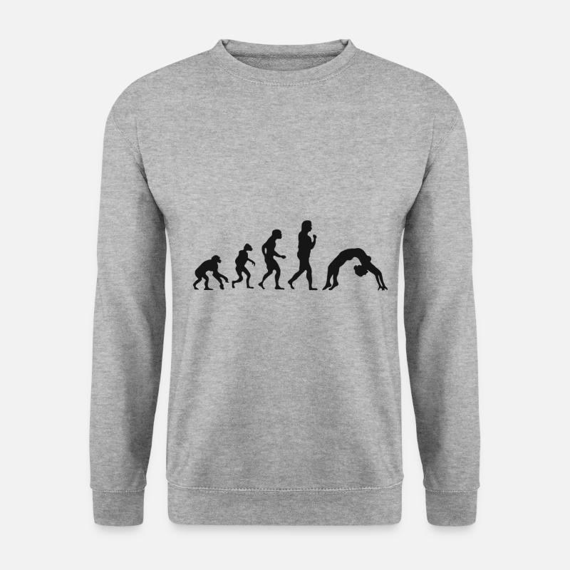 Gymnastics development dancing evolution - Unisex Sweatshirt - salt & pepper