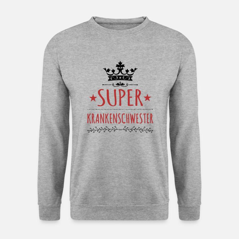 Krankenschwester - Unisex Pullover - Weißgrau meliert