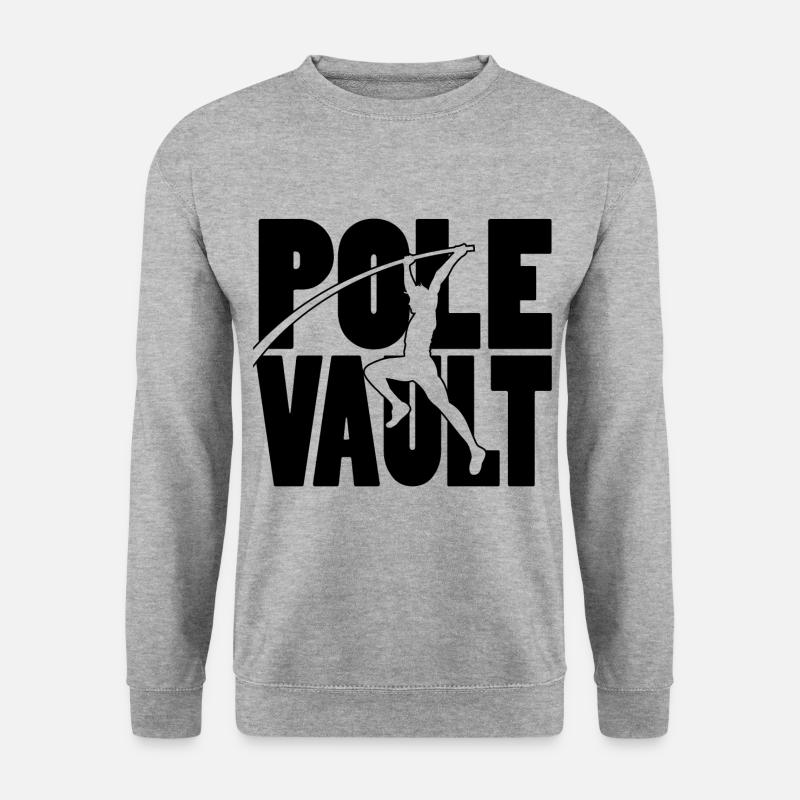 Pole Vault - Unisex Pullover - Weißgrau meliert