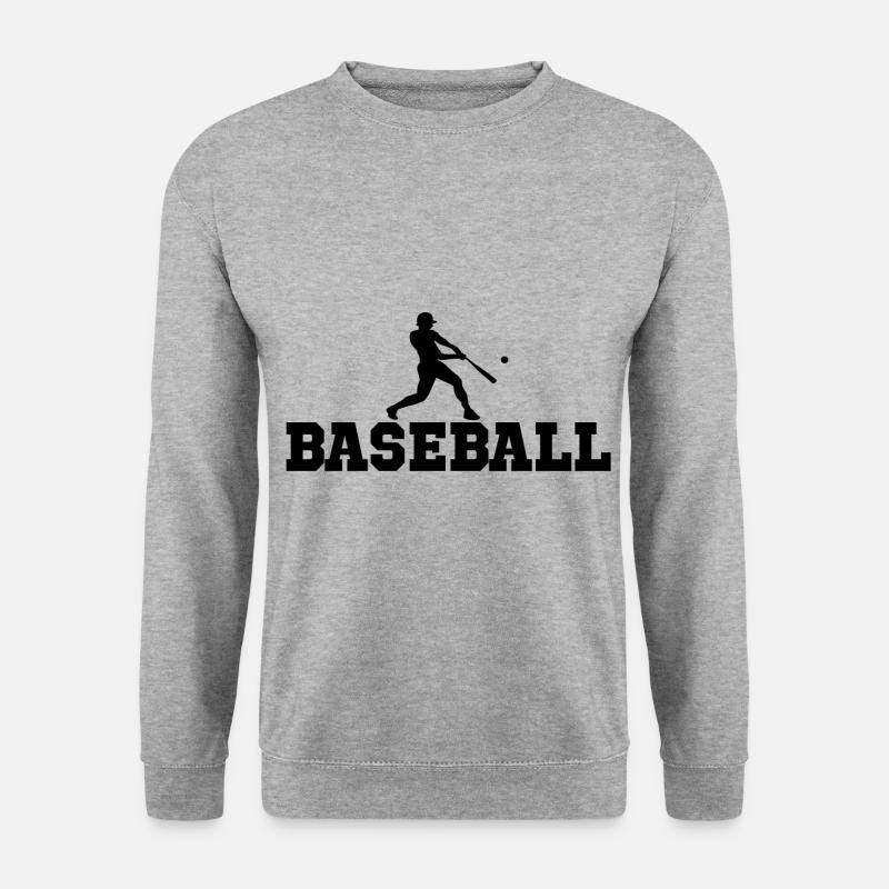Baseball - Unisex Pullover - Weißgrau meliert