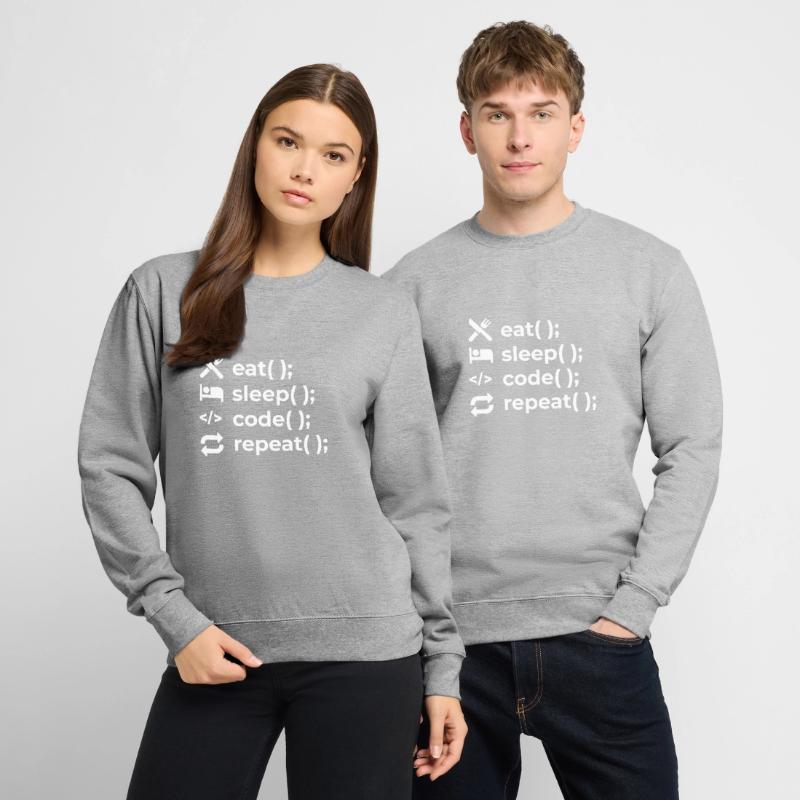 Eat Sleep Code Repeat - Coder Informatiker Unisex Pullover
