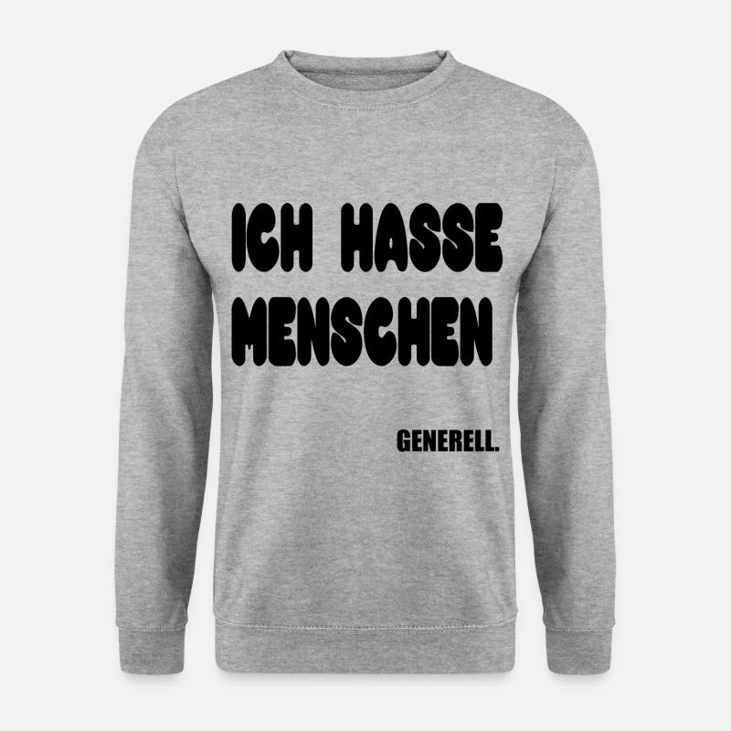 GENERELL - Unisex Pullover - Weißgrau meliert