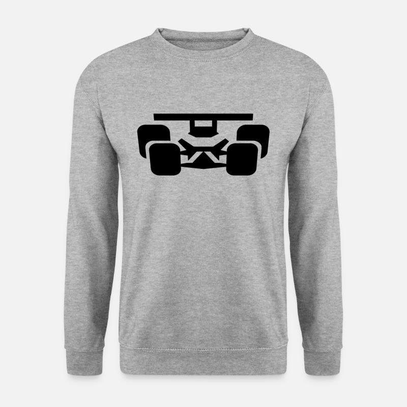 RENNAUTO - Unisex Pullover - Weißgrau meliert