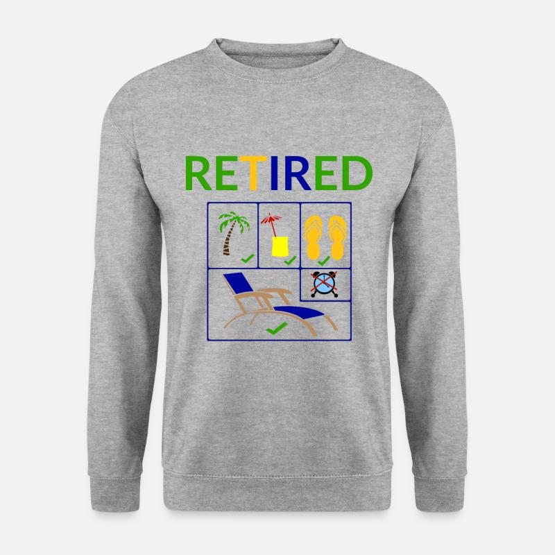 Ruhestand - Unisex Pullover - Weißgrau meliert
