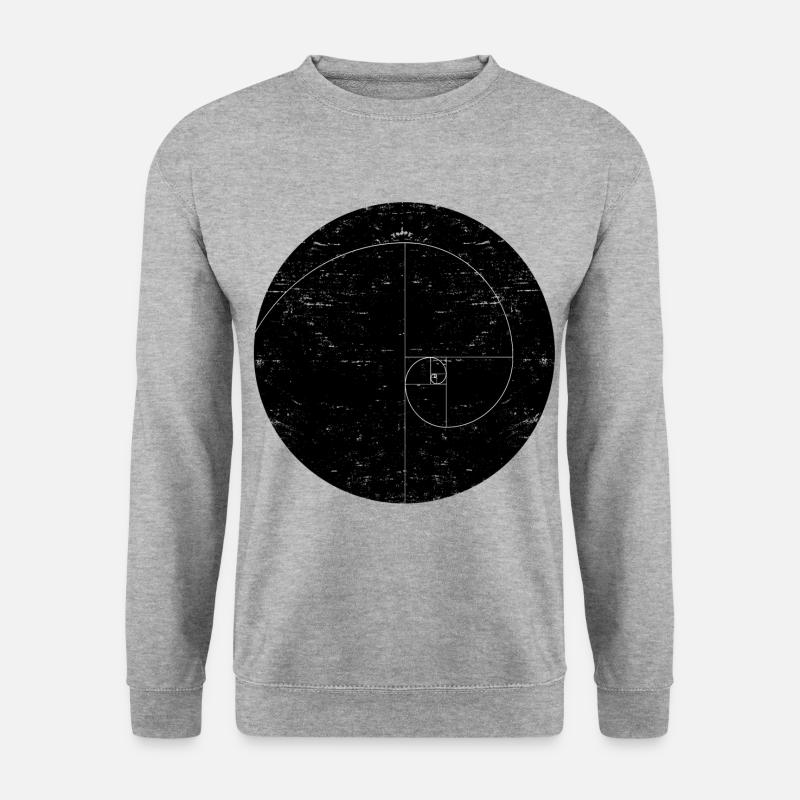 fibonacci spiral - Unisex Sweatshirt - salt & pepper