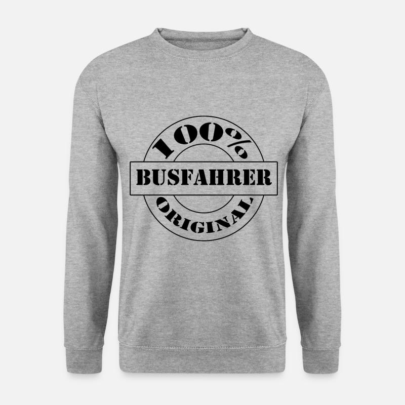 Busfahrer Original - Unisex Pullover - Weißgrau meliert