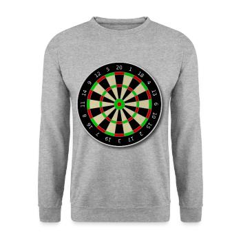 Fléchettes - Sweat-shirt Unisexe - gris chiné - Devant - Alina (178cm) & Michal (187cm)